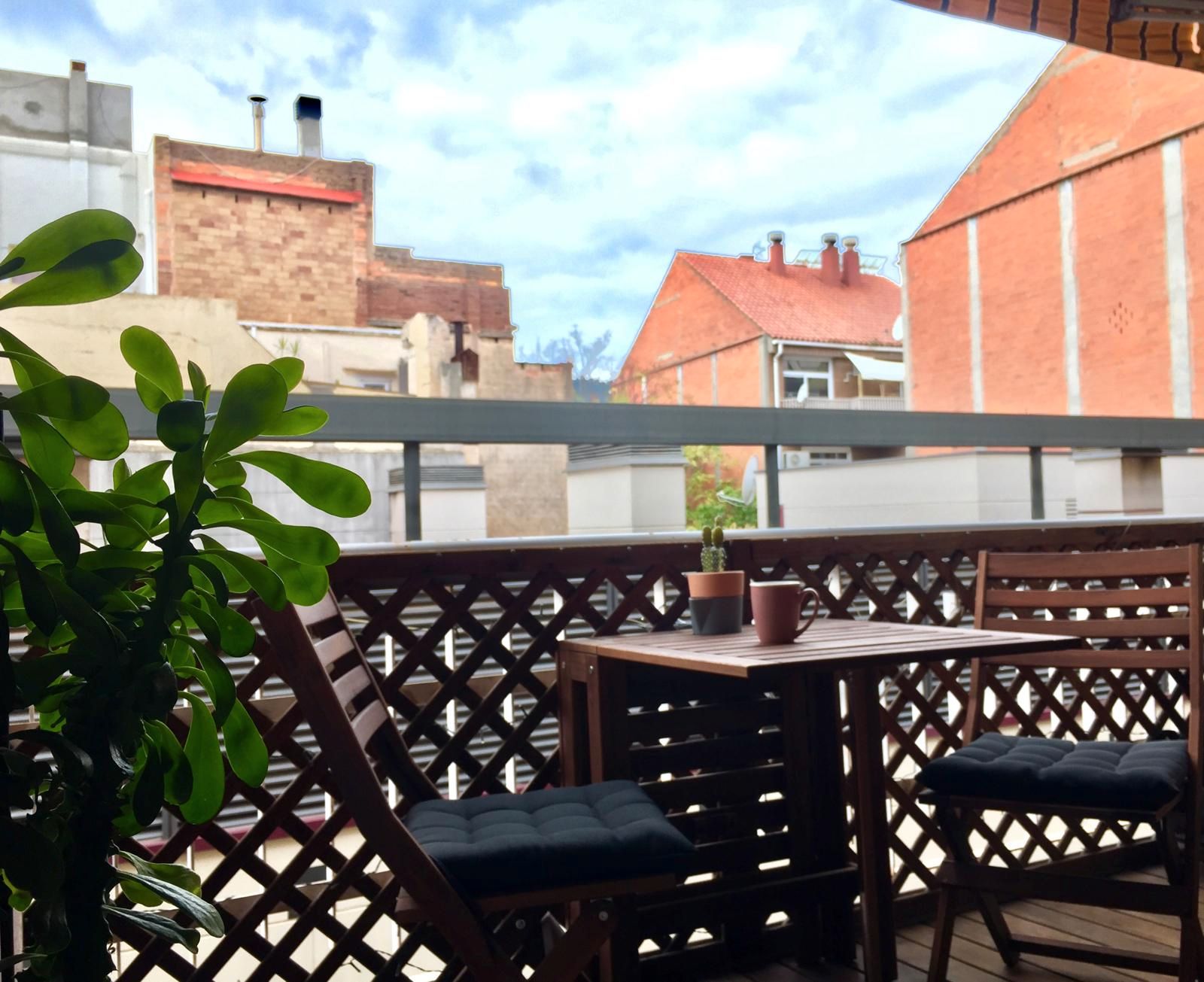 Terrace of Flat for sale in  Barcelona Capital  with Air Conditioner, Heating and Private garden