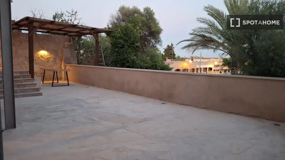 Terraza de Piso para compartir en  Palma de Mallorca con Aire acondicionado, Calefacción y Amueblado