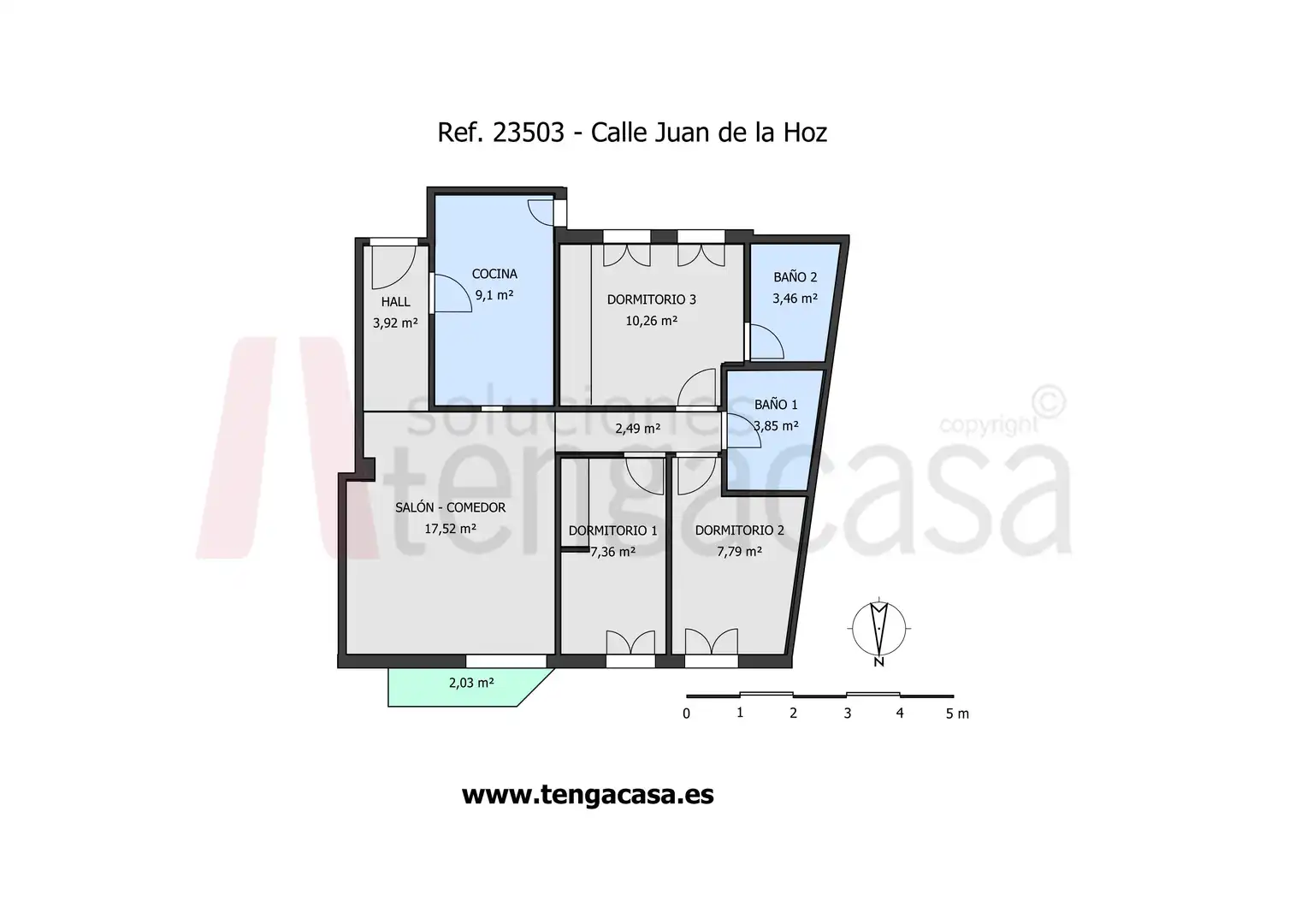 Appartement avec ascenseur à louer à Calle de Juan de la Hoz, imagen 11