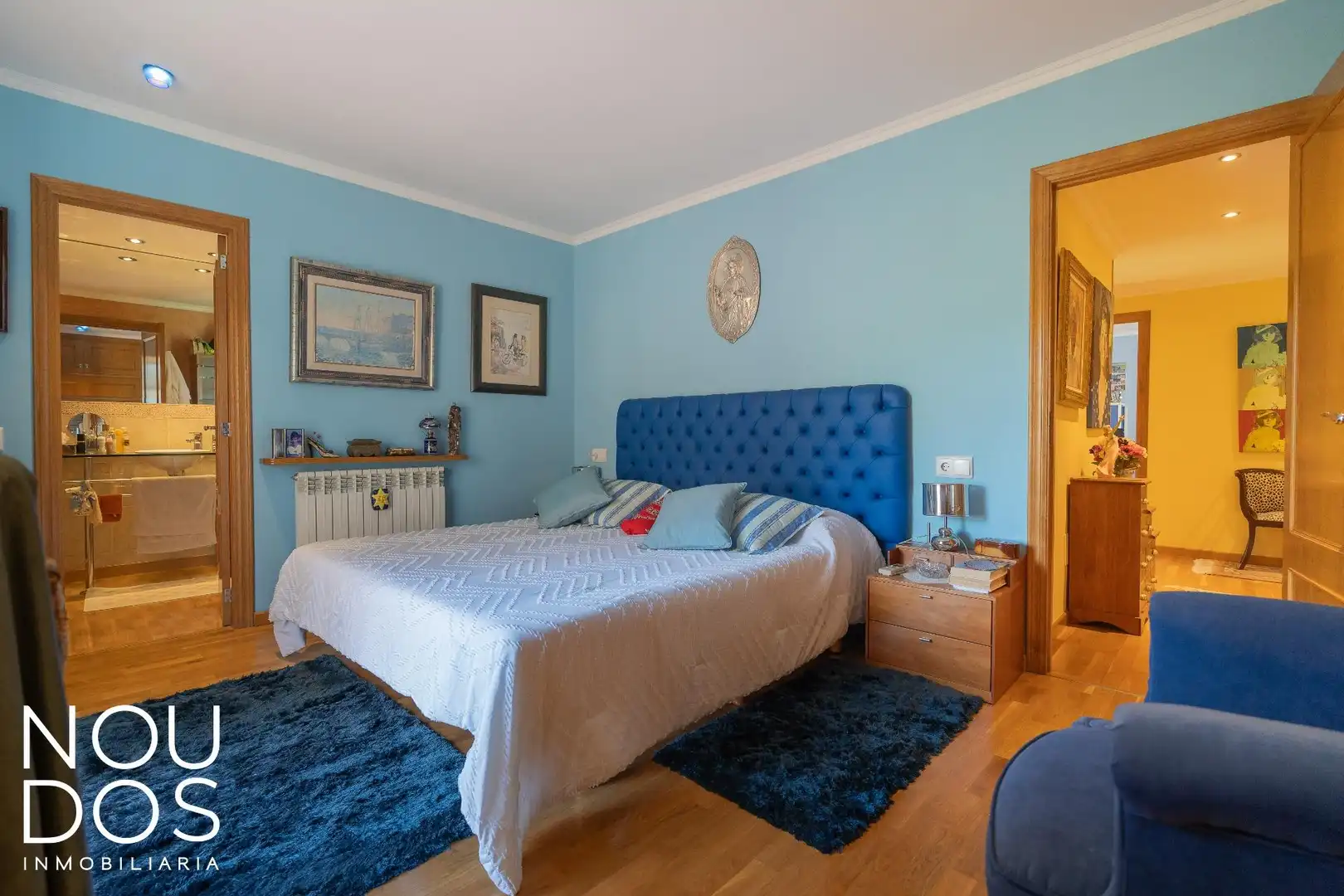 Dormitori de Casa adosada en venda en  Palma de Mallorca amb Calefacció, Jardí privat i Terrassa
