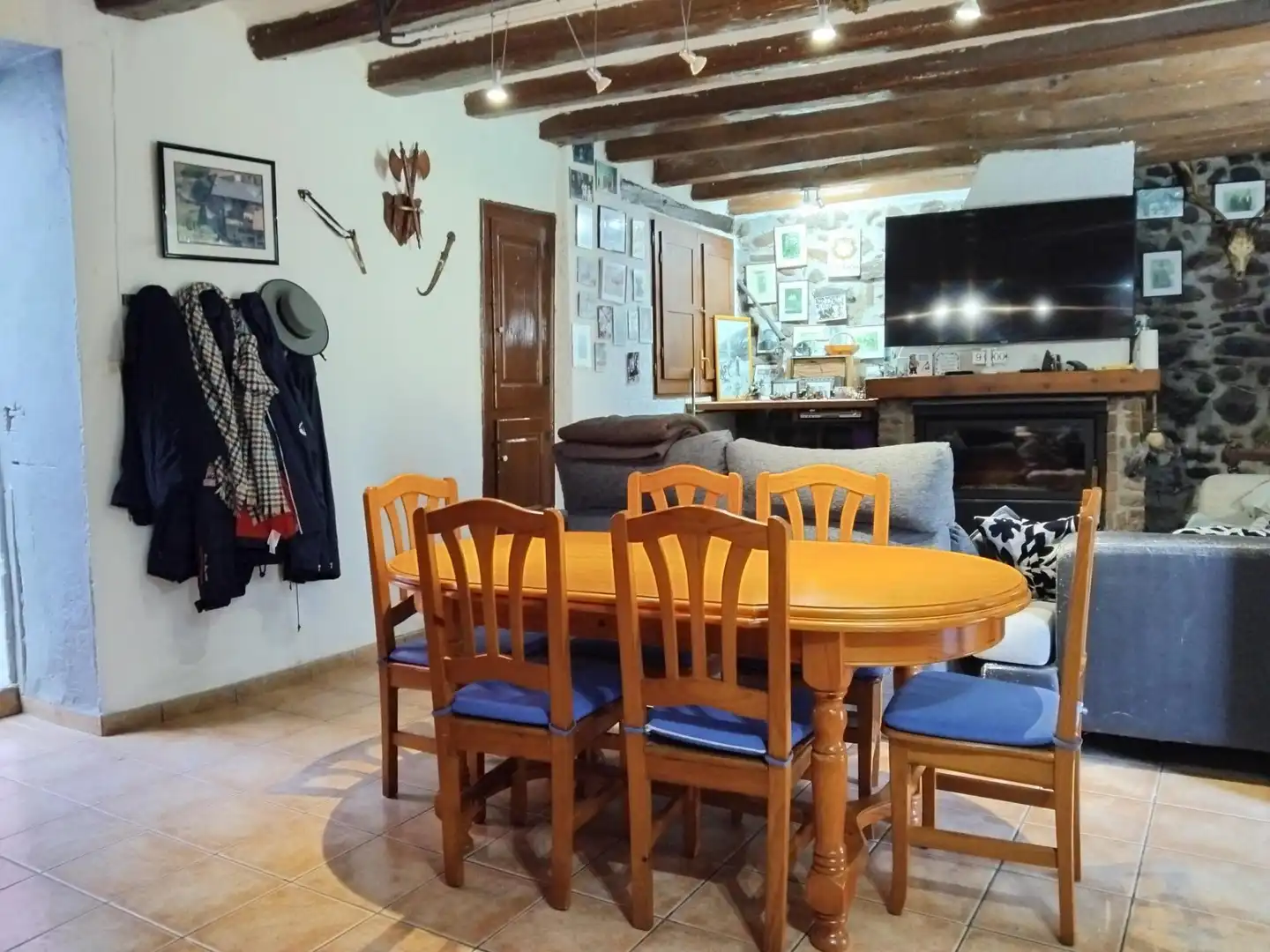 Dining room of Houses for sale in Les Valls d'Aguilar