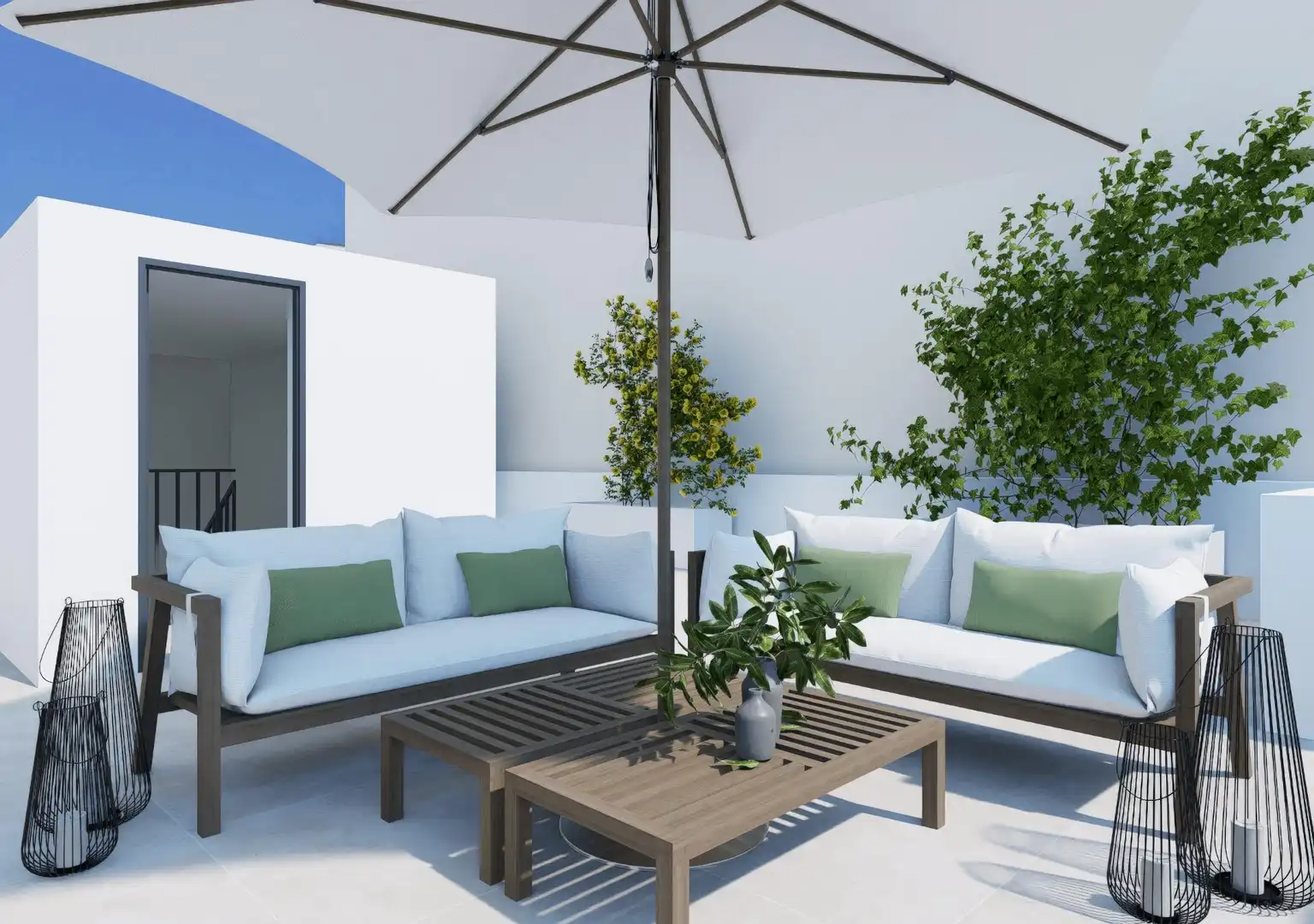 Terrace of Attic for sale in  Palma de Mallorca  with Air Conditioner, Private garden and Terrace