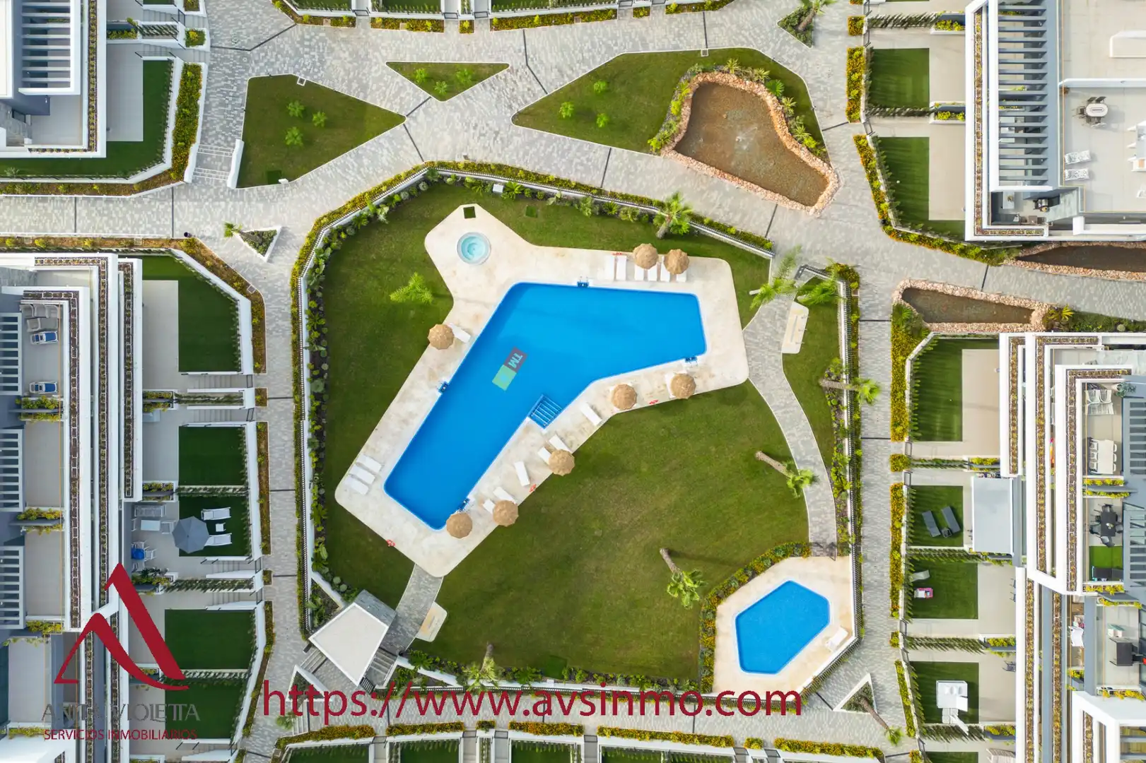 Swimming pool of Apartments for rent in Torrevieja  with Air Conditioner, Heating and Terrace