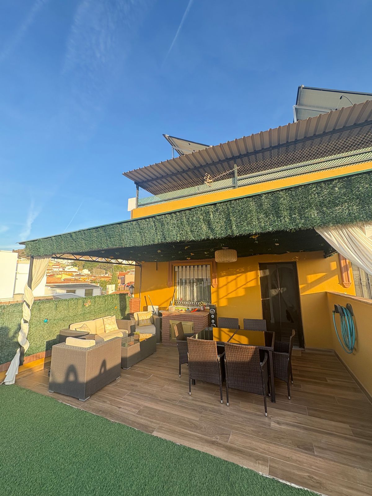 Terrace of Single-family semi-detached for sale in Málaga Capital  with Air Conditioner, Heating and Private garden