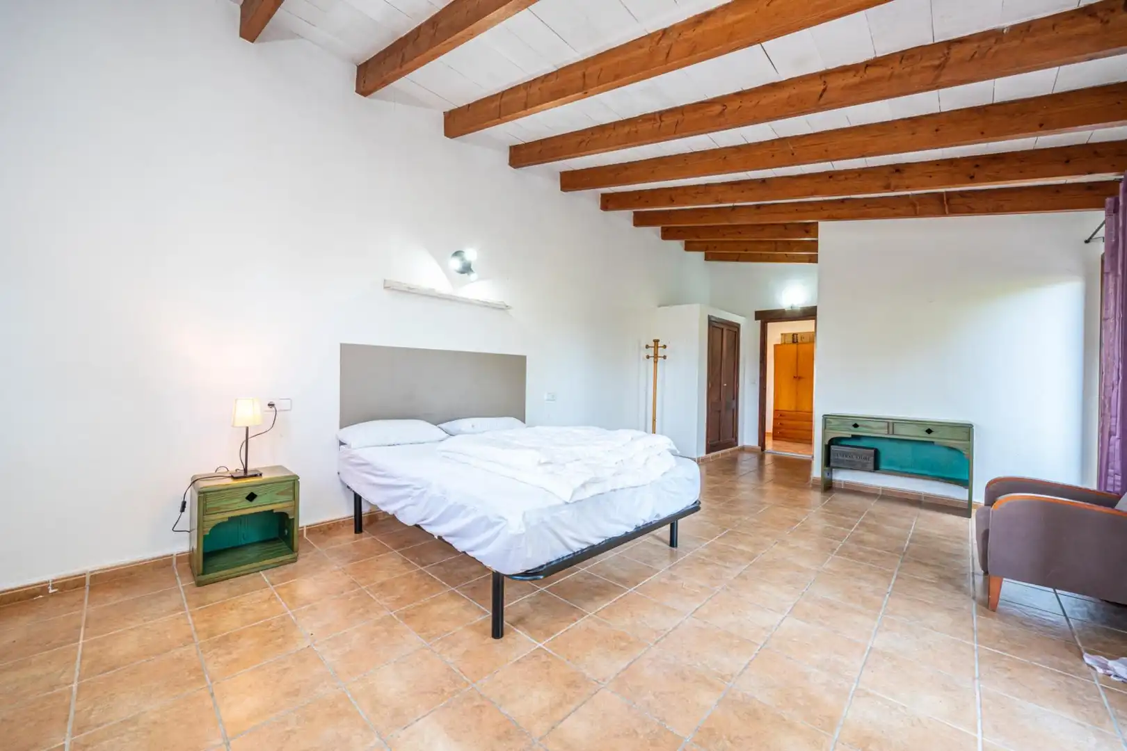 Schlafzimmer von Haus oder Chalet zum Verkauf in Son Servera mit Klimaanlage, Heizung und Privatgarten