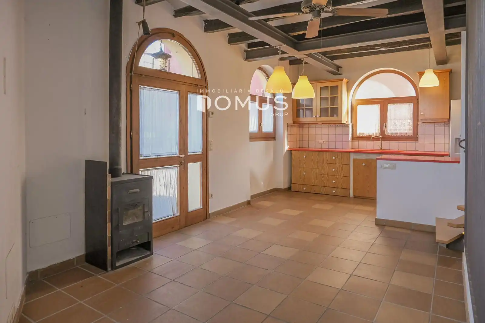 Cocina de Casa o chalet en venta en Tortellà con Parquet, Horno y Balcón