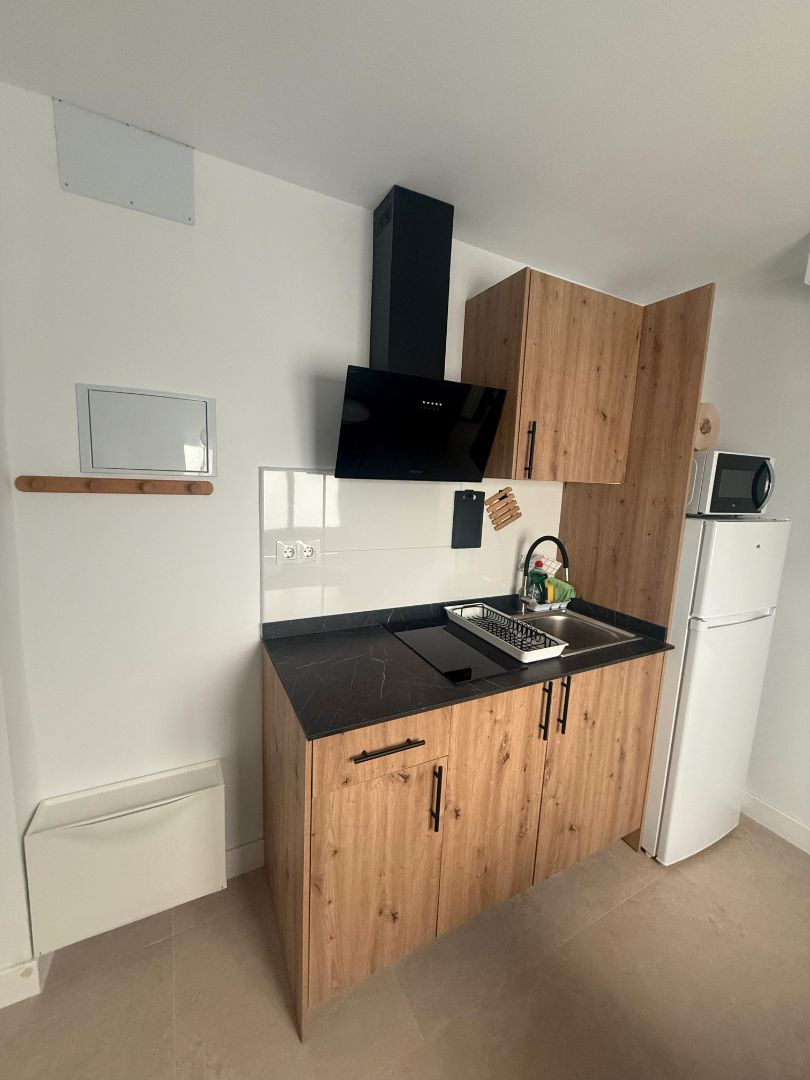 Kitchen of Study to rent in Málaga Capital  with Furnished, Microwave and TV