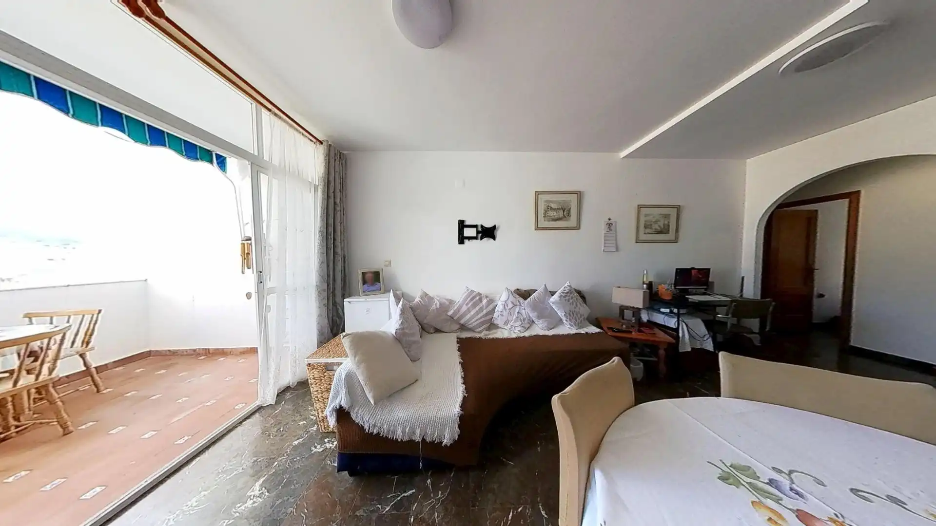Wohnzimmer von Wohnungen zum Verkauf in Gualchos mit Klimaanlage, Terrasse und Abstellraum