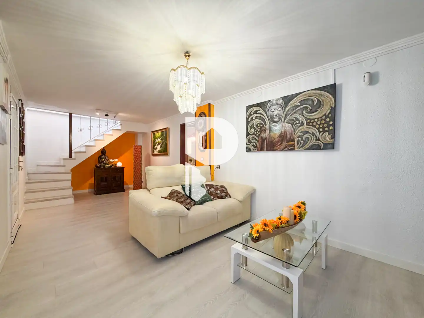 Sala d'estar de Casa o xalet en venda en El Papiol amb Aire condicionat, Calefacció i Jardí privat