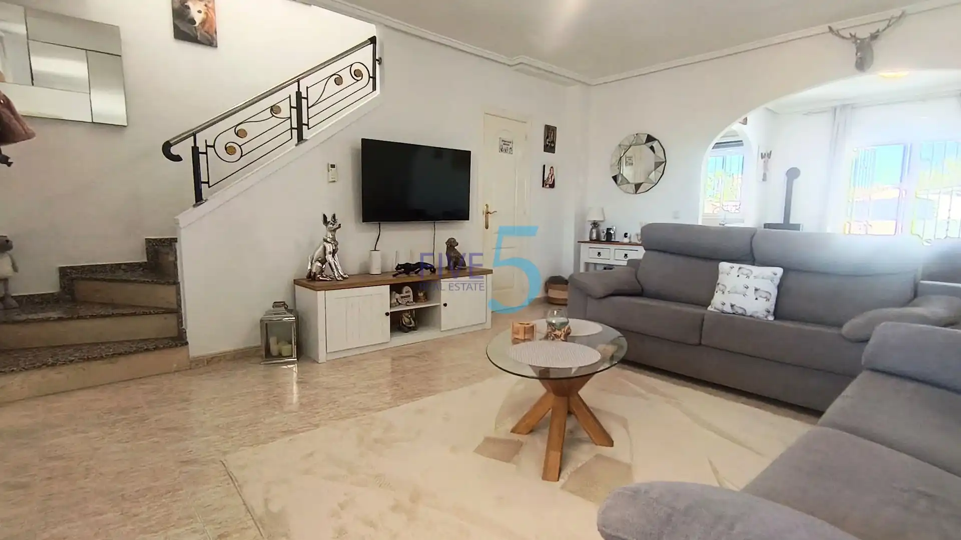 Sala d'estar de Casa adosada en venda en Rojales amb Aire condicionat, Calefacció i Terrassa