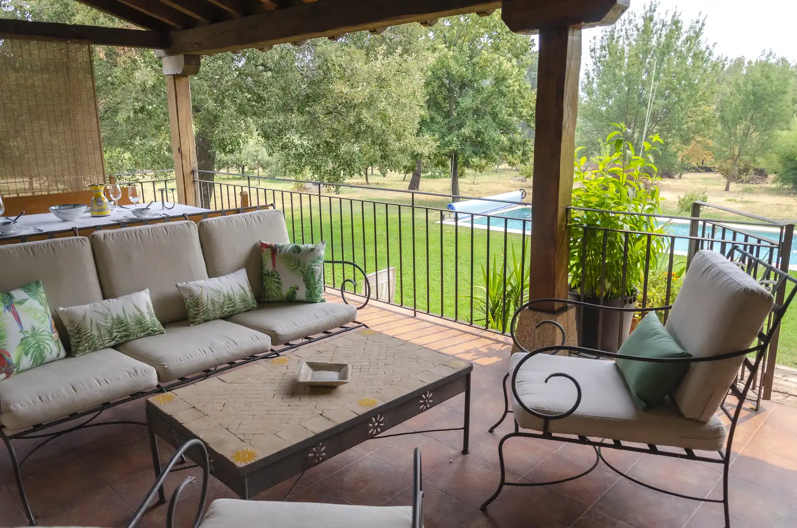 Terraza de Finca rústica en venta en La Adrada  con Jardín privado, Terraza y Piscina