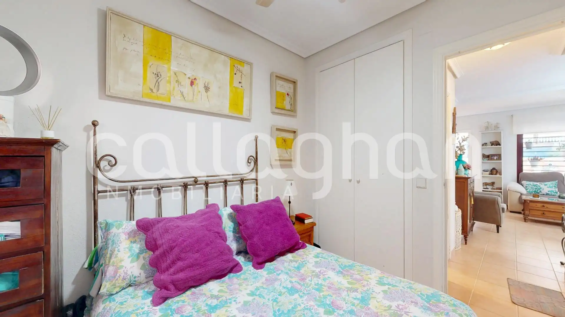 Schlafzimmer von Einfamilien-Reihenhaus zum Verkauf in Canet d'En Berenguer mit Klimaanlage, Heizung und Privatgarten