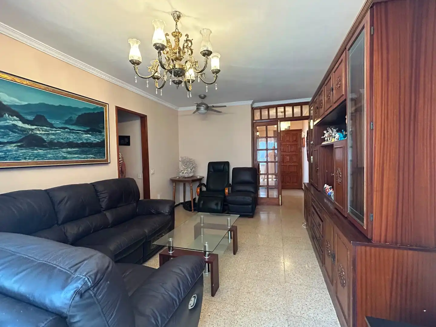 Sala de estar de Piso en venta en Las Palmas de Gran Canaria con Terraza