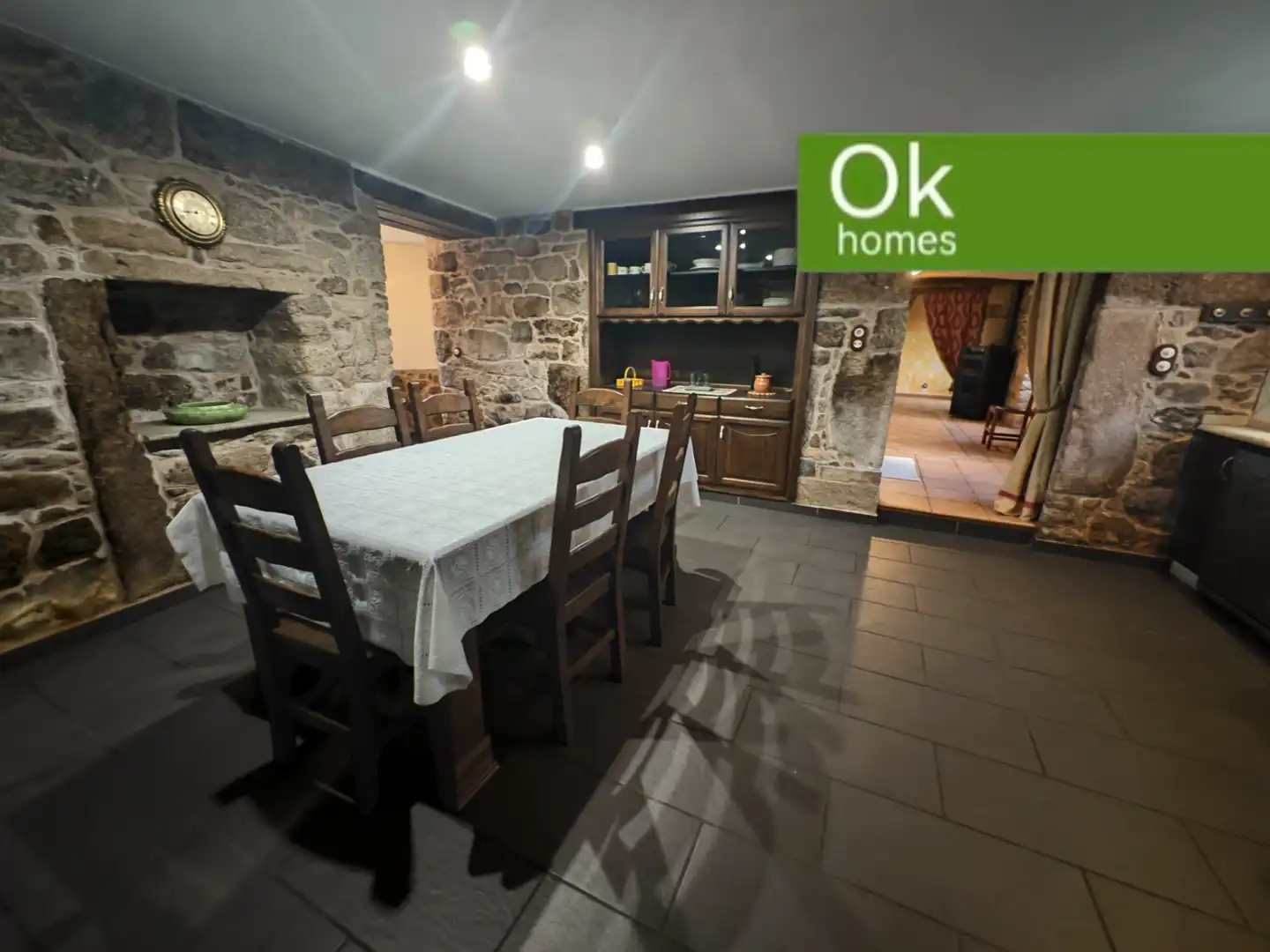 Esszimmer von Country house zum Verkauf in Guitiriz mit Heizung, Parkett und Abstellraum