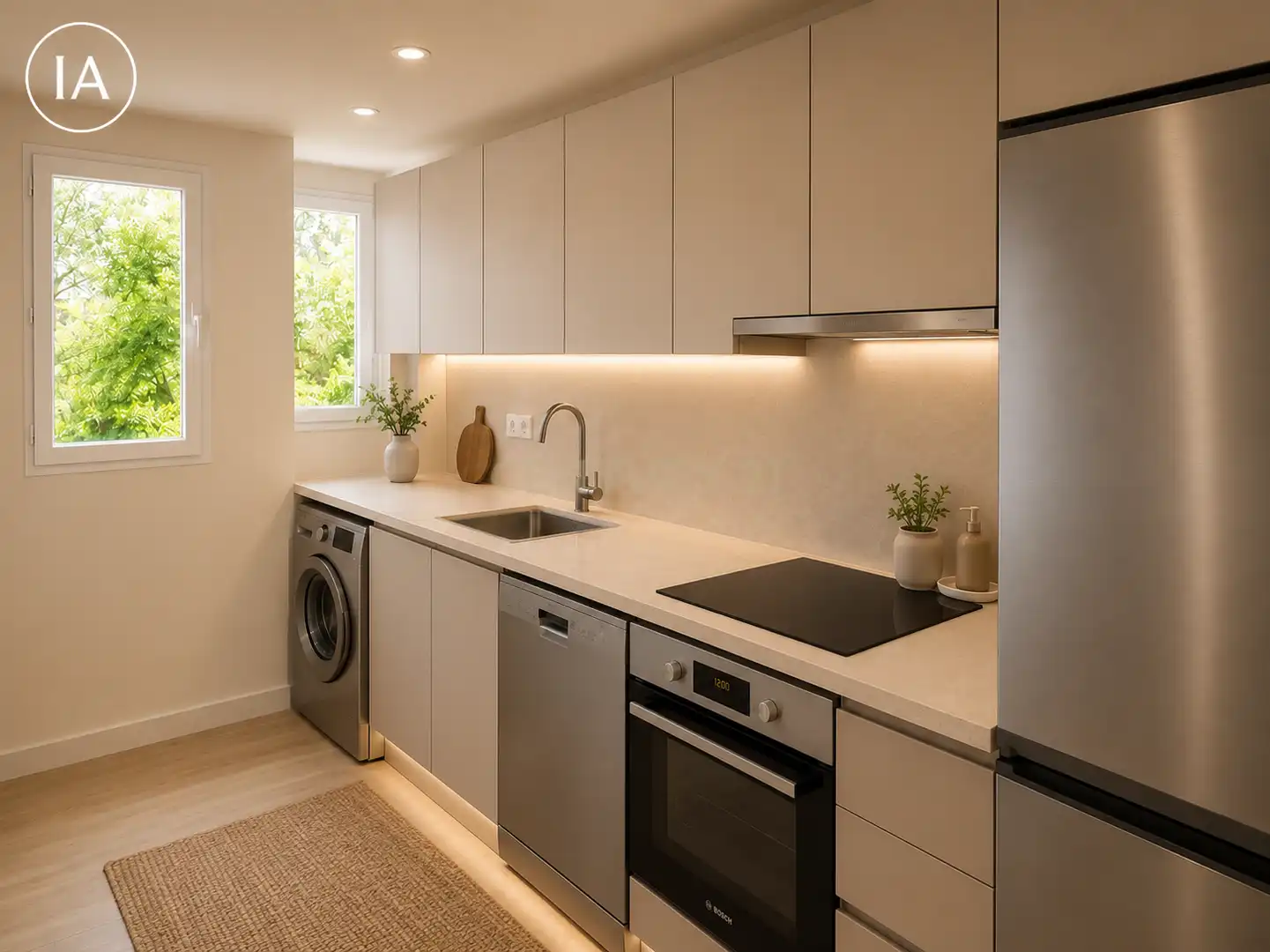 Cocina de Dúplex en venta en Marbella con Aire acondicionado, Jardín privado y Trastero