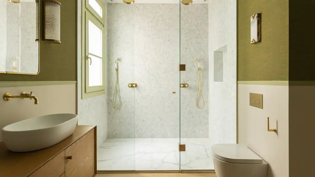 Baño de Apartamento en venta en Barcelona con Aire acondicionado, Jardín privado y Parquet