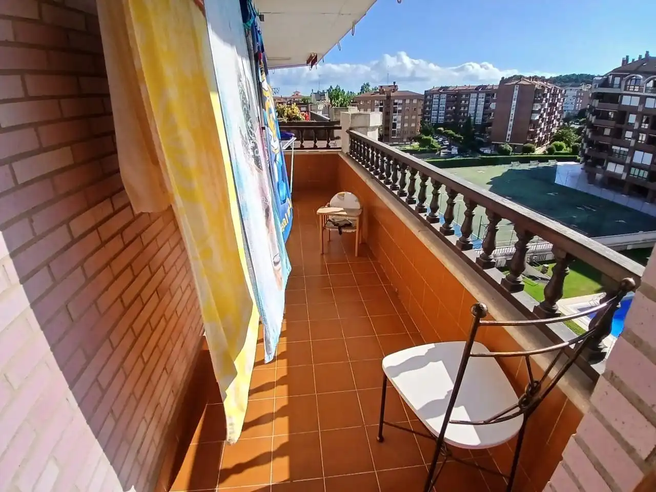 Balcony of Flat for sale in Castro-Urdiales  with Heating, Parquet flooring and Terrace
