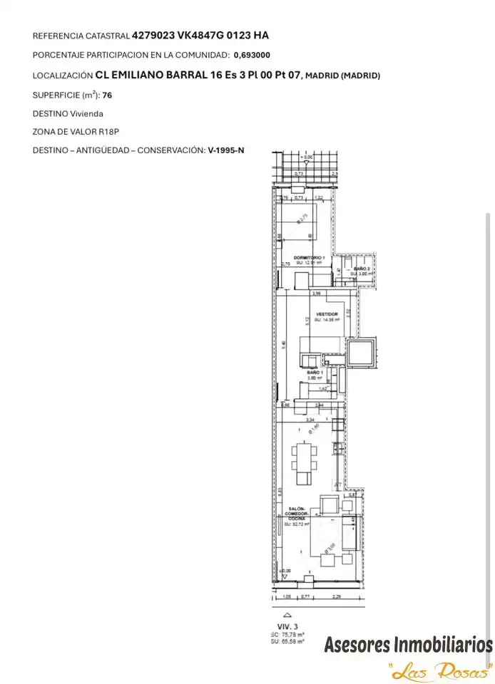 Ground floor with pool for sale in Calle de Emiliano Barral, imagen 12