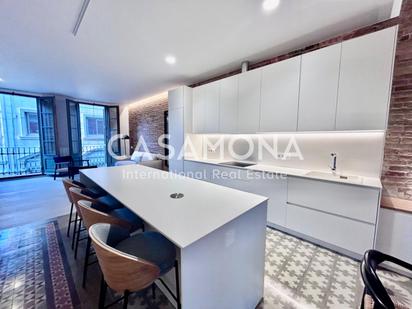 Kitchen of Apartment to rent in  Barcelona Capital  with Air Conditioner, Heating and Furnished