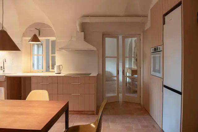 Kitchen of Flat for rent in Girona  with Heating, Terrace and Furnished