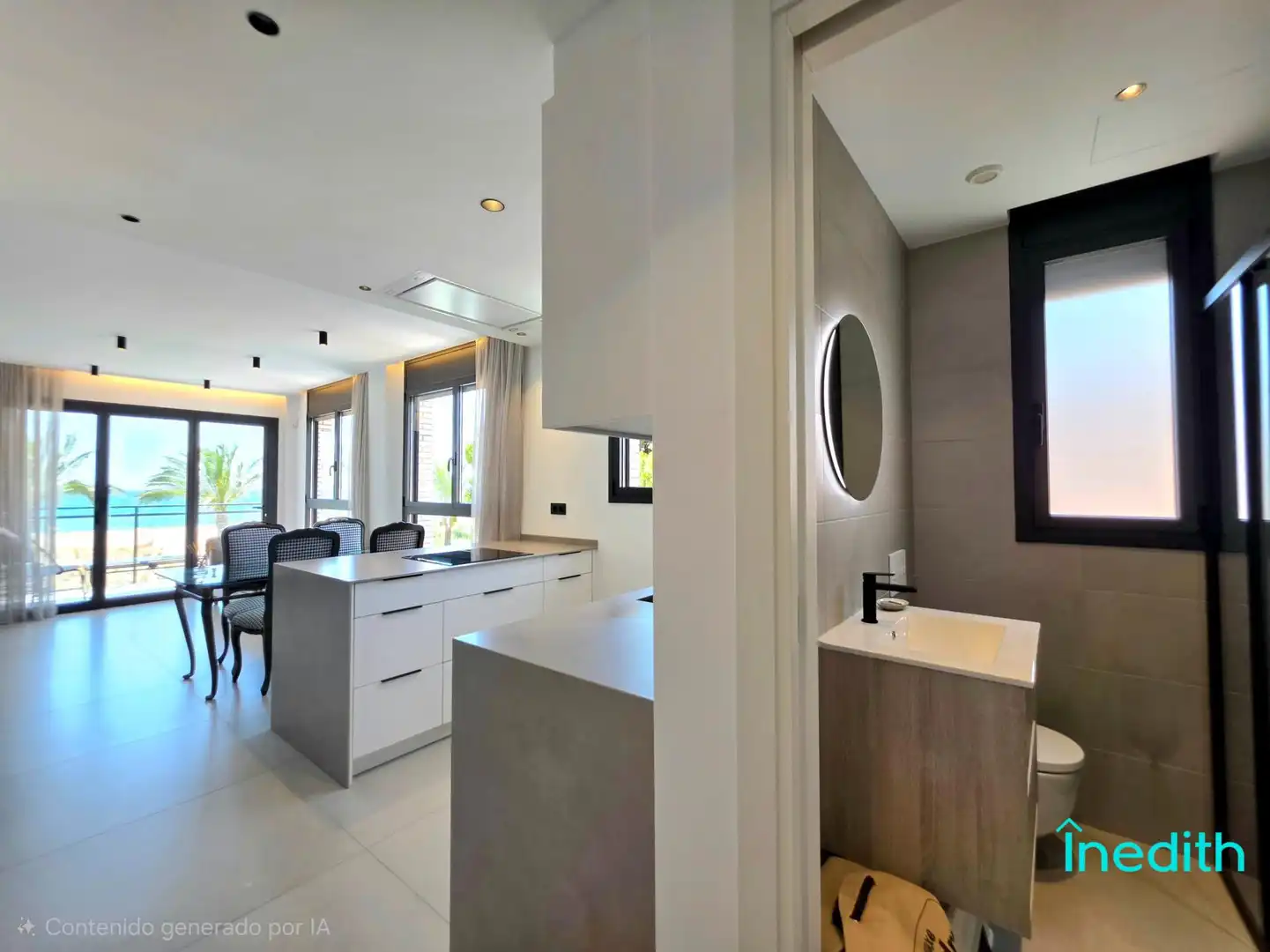 Küche von Wohnung zum Verkauf in Calafell mit Klimaanlage, Heizung und Terrasse
