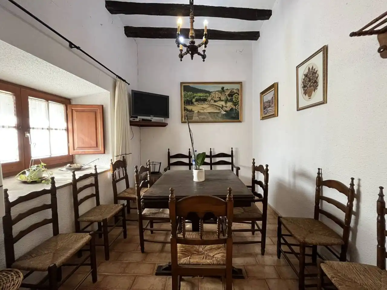 Dining room of Houses for sale in Sant Martí Sarroca  with Air Conditioner, Heating and Private garden