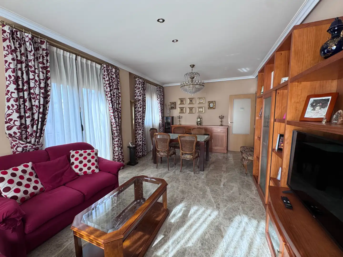 Sala de estar de Piso en venta en Xirivella con Aire acondicionado, Amueblado y Balcón