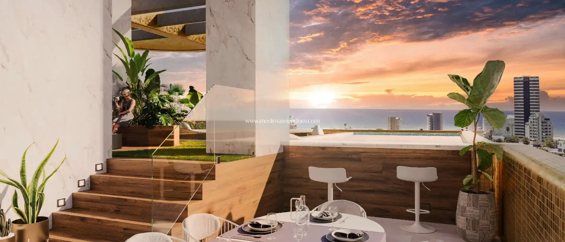 Terrasse von Wohnung zum Verkauf in Calpe / Calp mit Terrasse