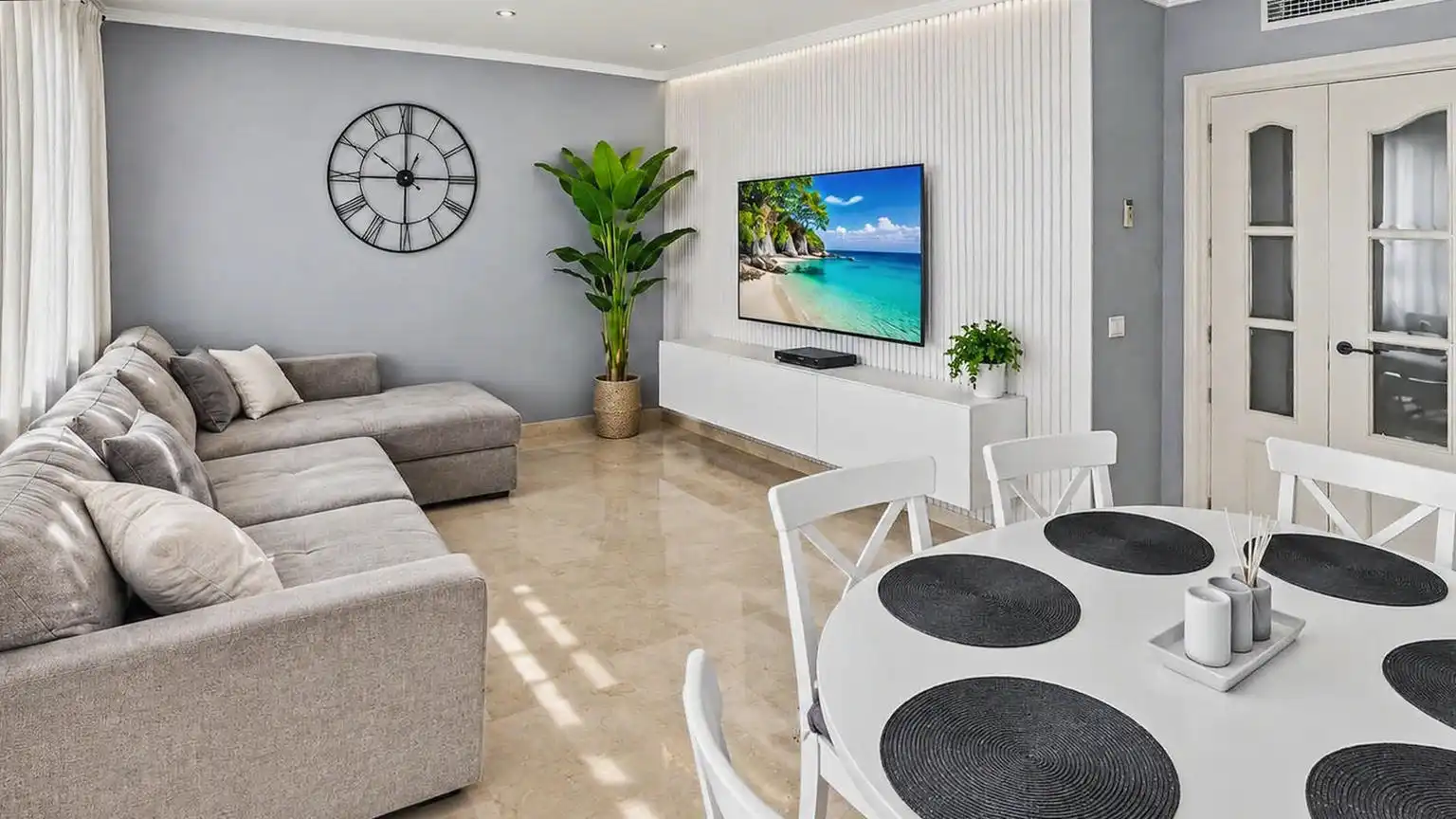 Living room of Flat for sale in Oliva  with Air Conditioner, Heating and Terrace