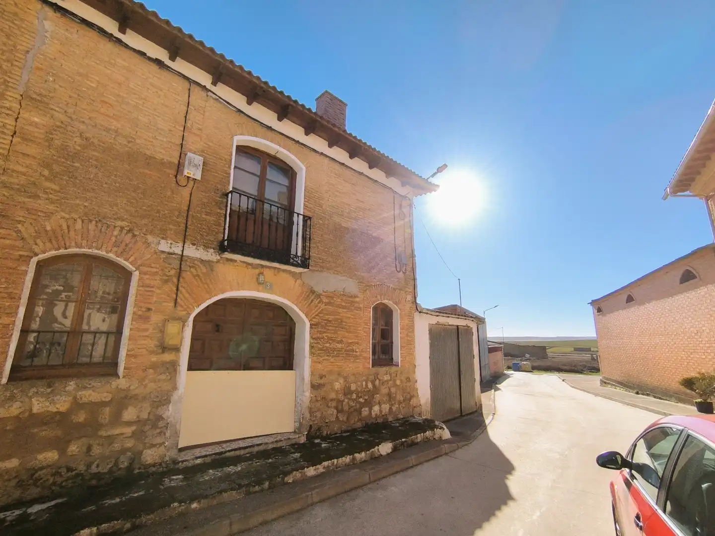 Vista exterior de Casa o chalet en venta en Villamartín de Campos con Calefacción, Jardín privado y Trastero