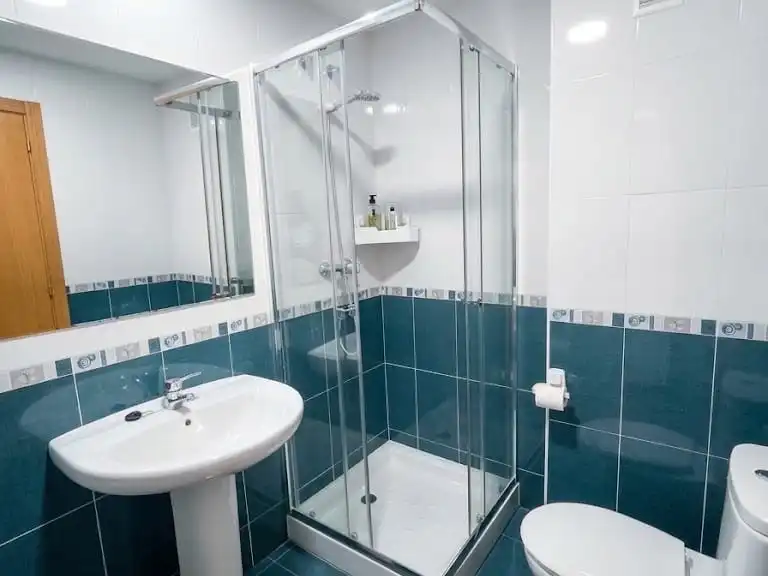 Bathroom of Flat for share in Almansa