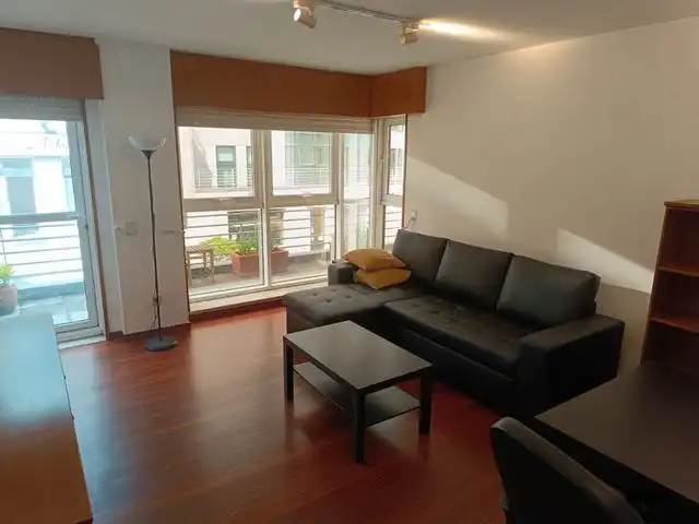 Living room of Flat for rent in Santiago de Compostela   with Heating, Furnished and Oven