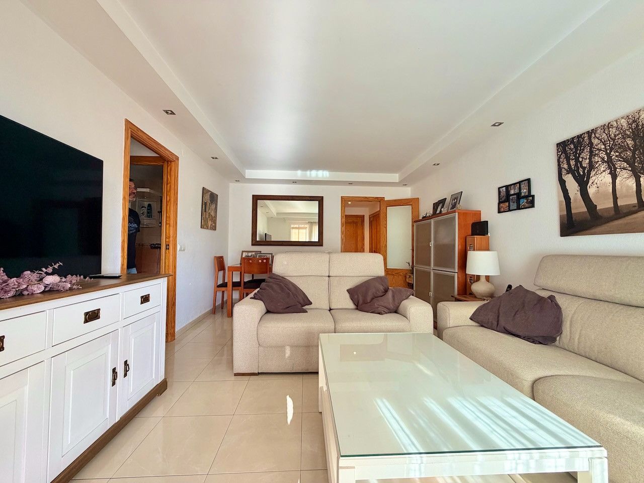 Living room of Apartment for sale in Marbella  with Terrace, Furnished and Balcony