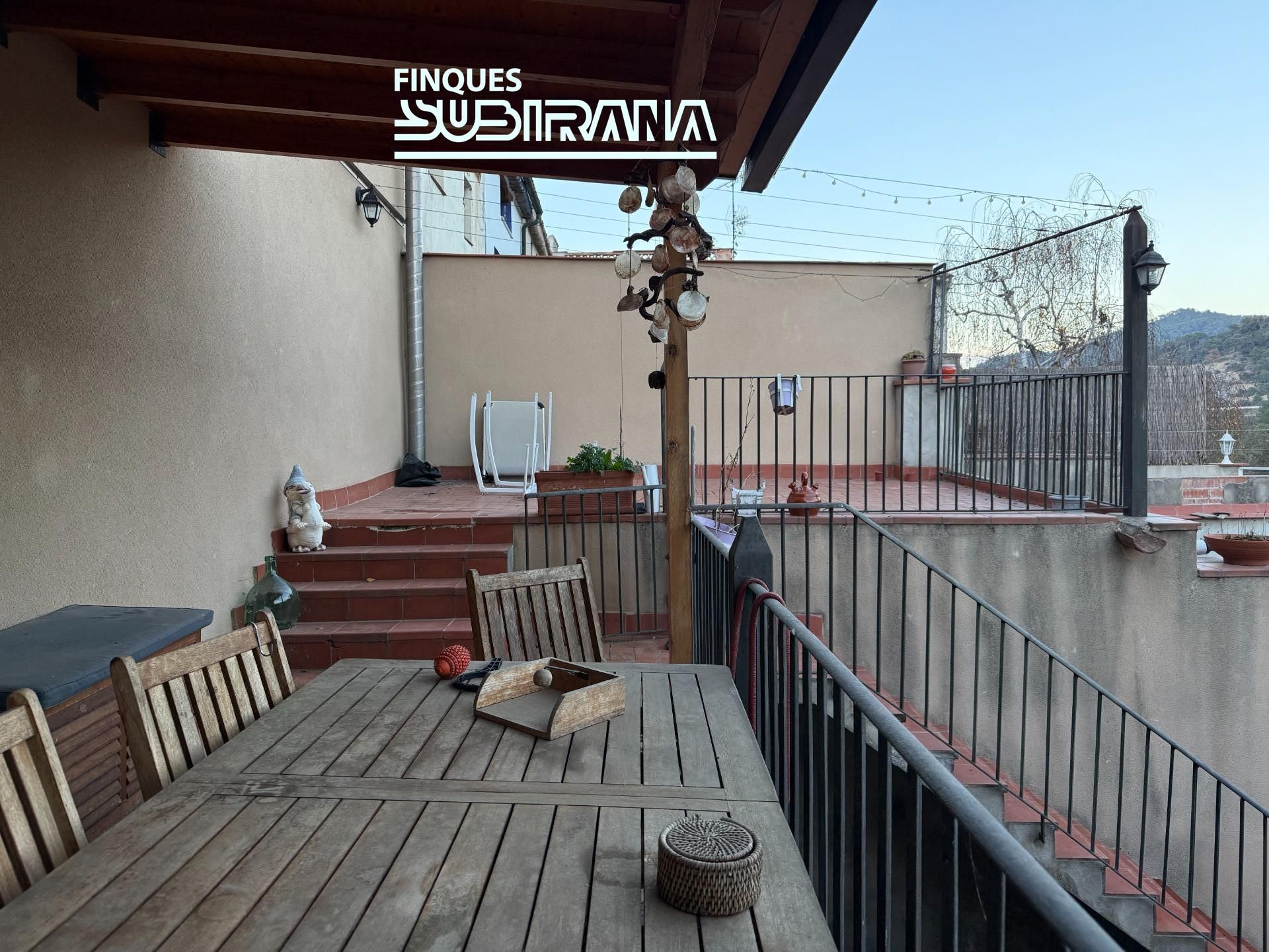 Exterior view of House or chalet for sale in La Pobla de Claramunt  with Air Conditioner, Heating and Private garden