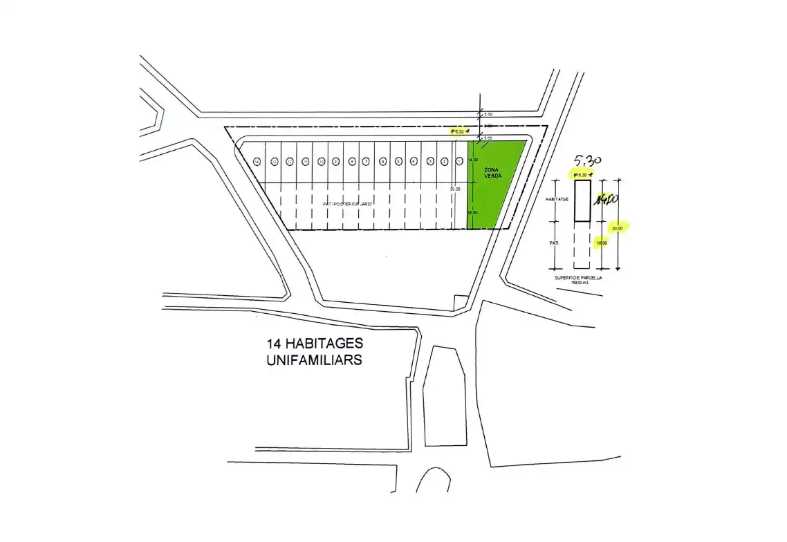 Terreno en venta en Els Prats de Rei