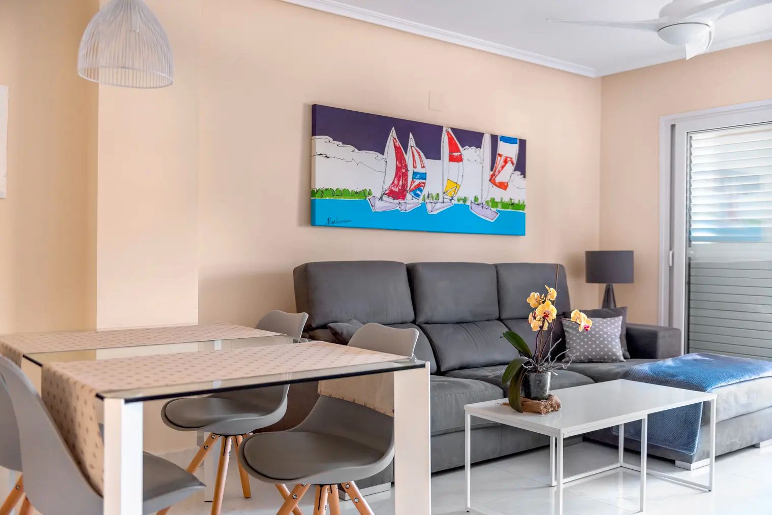 Living room of Apartment to rent in Canet d'En Berenguer  with Air Conditioner, Heating and Terrace