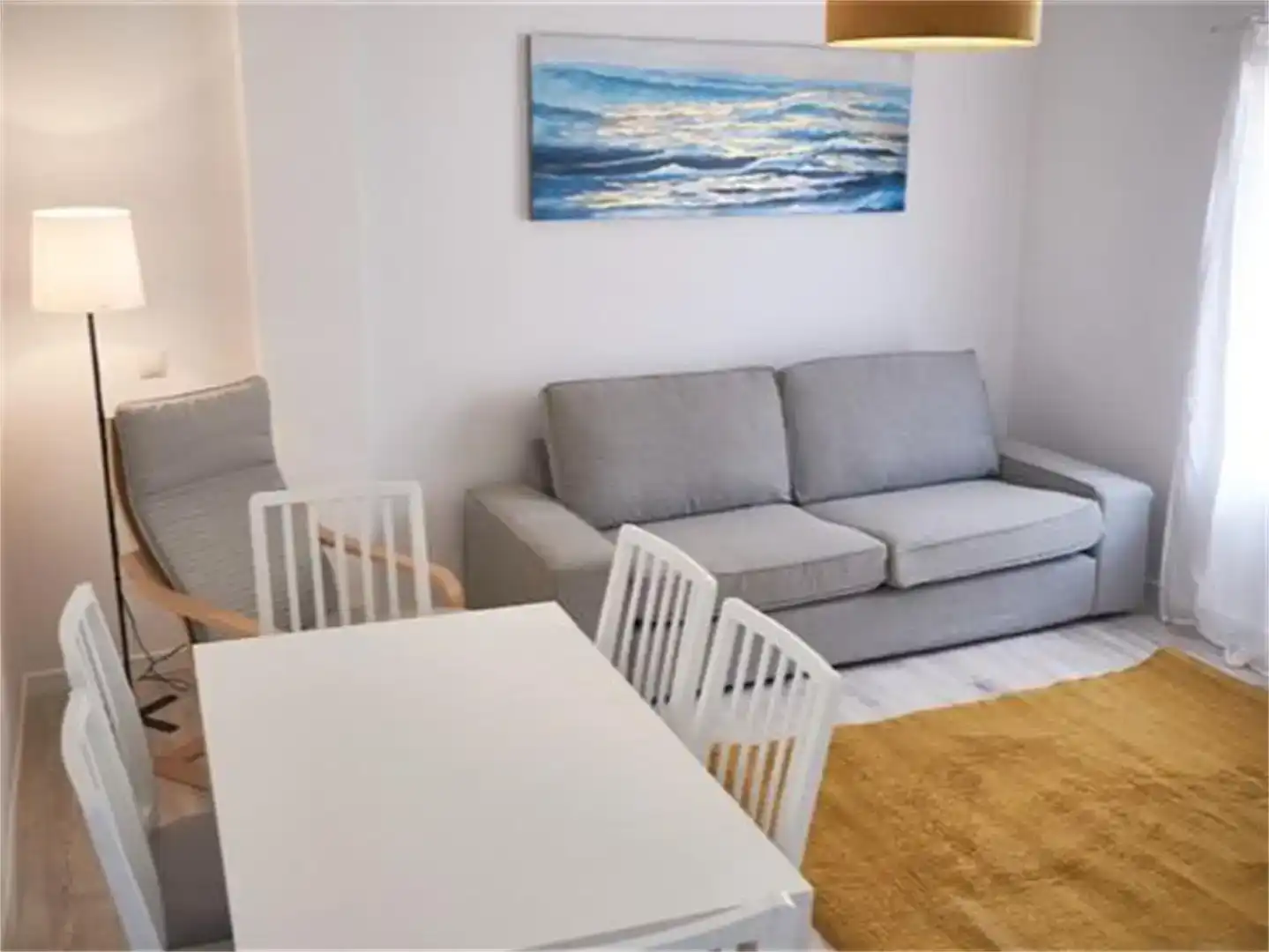 Sala de estar de Piso en venta en Benahadux con Parquet, Amueblado y Balcón