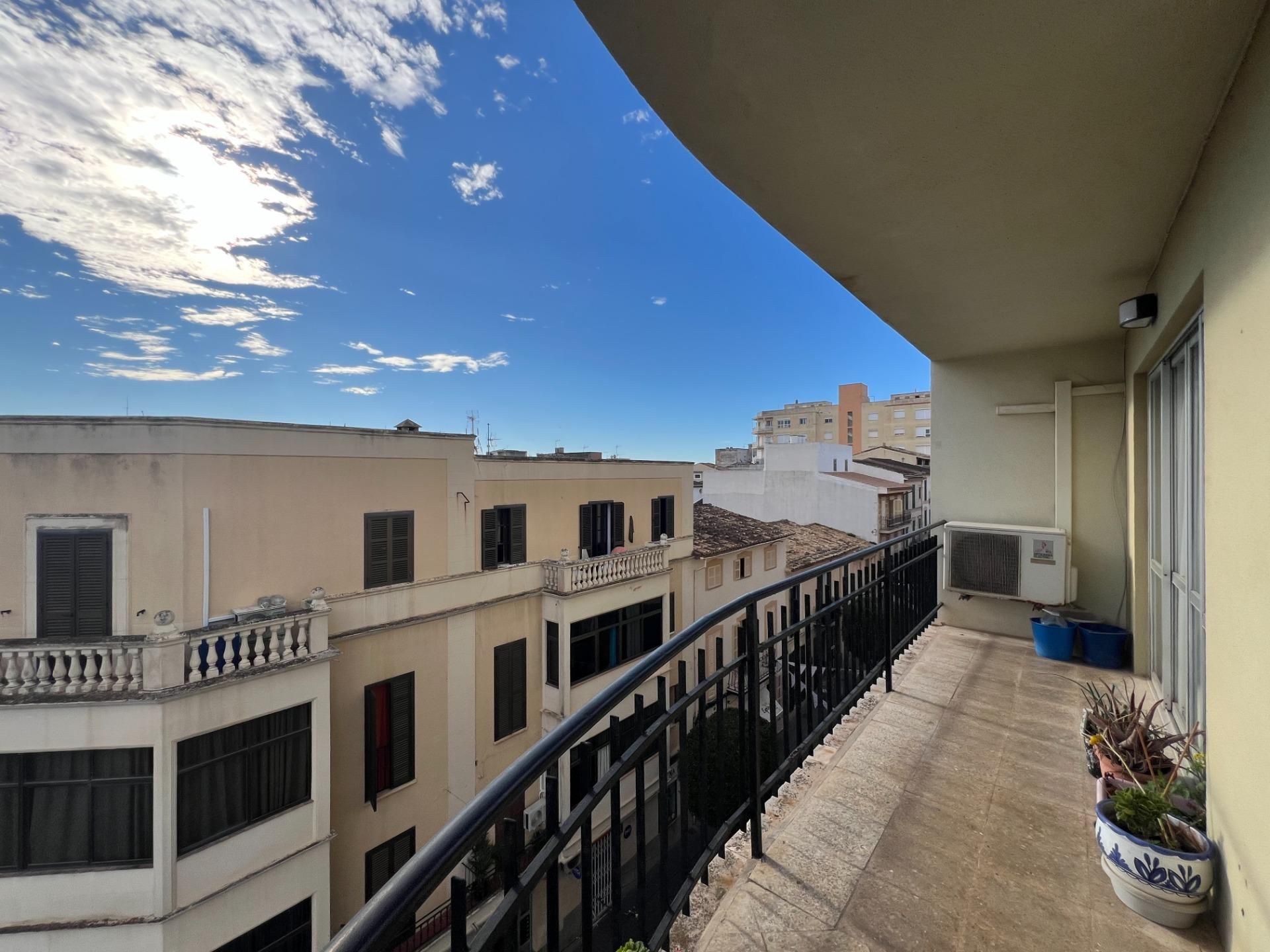 Exterior view of Flat for sale in Inca  with Air Conditioner and Balcony