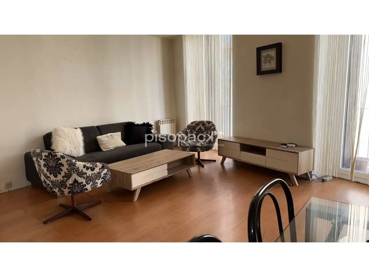 Living room of Flat for sale in  Pamplona / Iruña  with Heating, Parquet flooring and Storage room