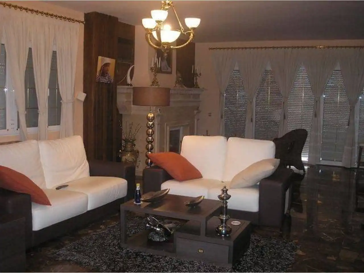 Living room of Houses for sale in Villar de Rena  with Heating, Terrace and Alarm