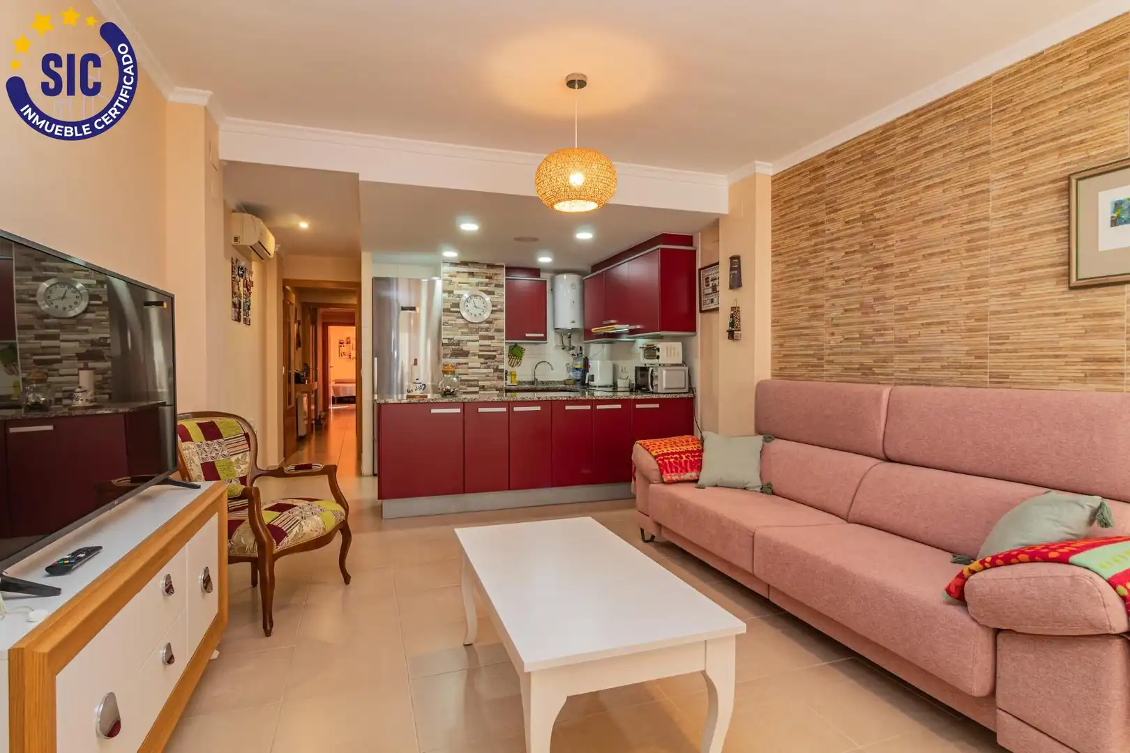 Sala d'estar de Àtic en venda en Oropesa del Mar / Orpesa amb Aire condicionat, Calefacció i Terrassa
