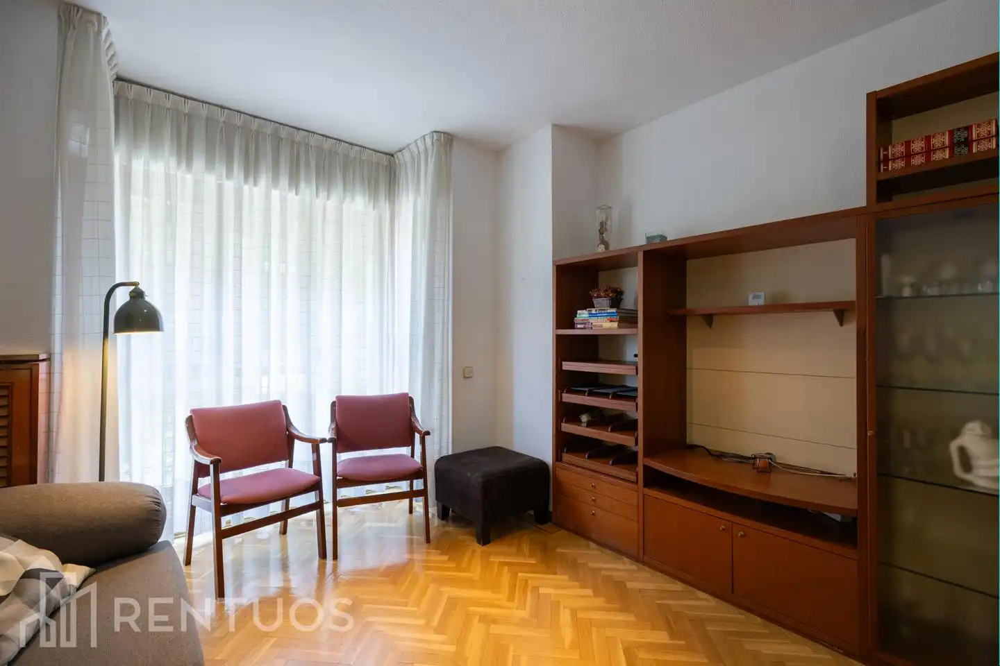 Sala d'estar de Pis de lloguer en Madrid amb Aire condicionat, Calefacció i Parquet
