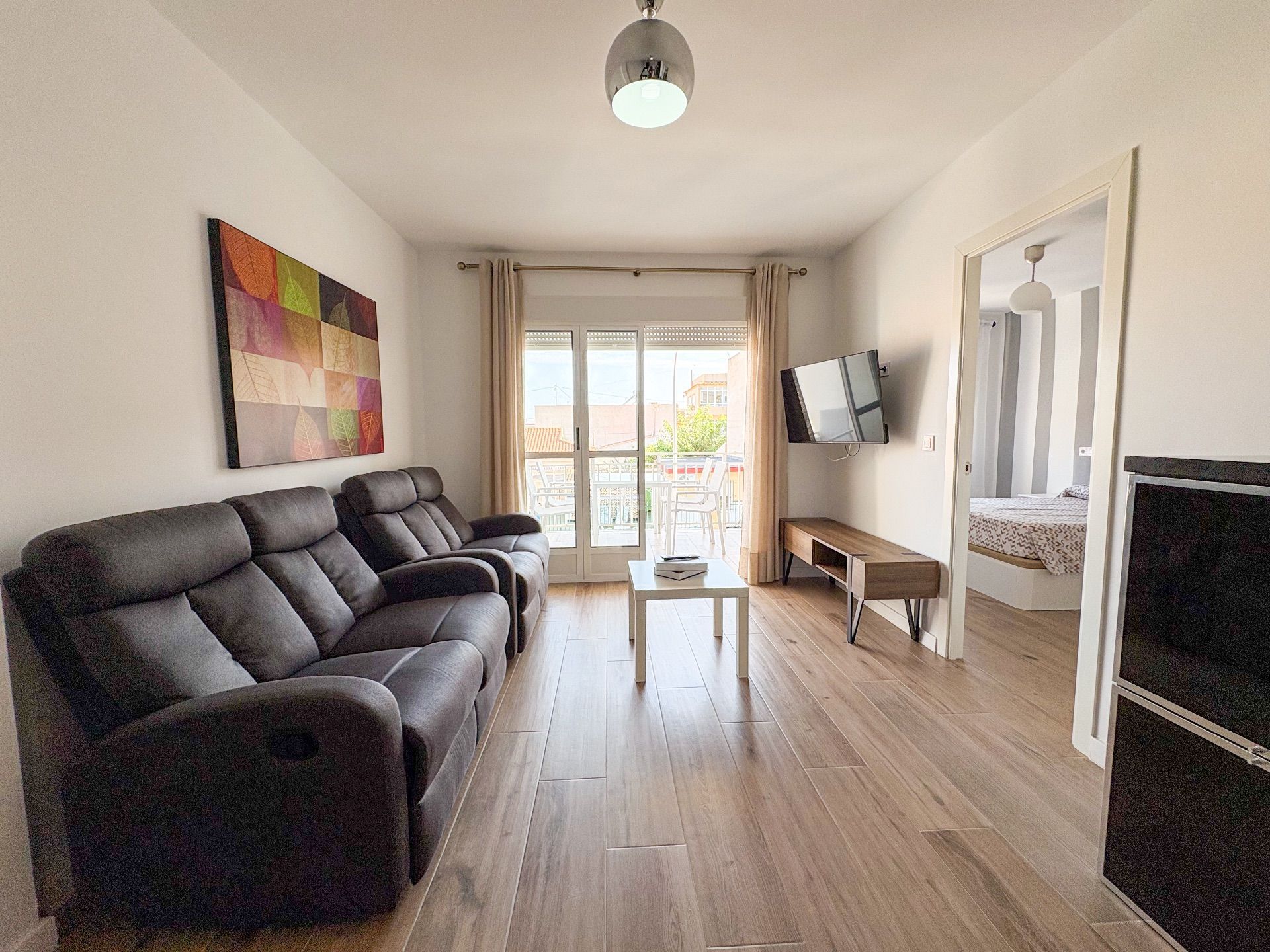 Living room of Flat to rent in Pilar de la Horadada  with Terrace and Furnished