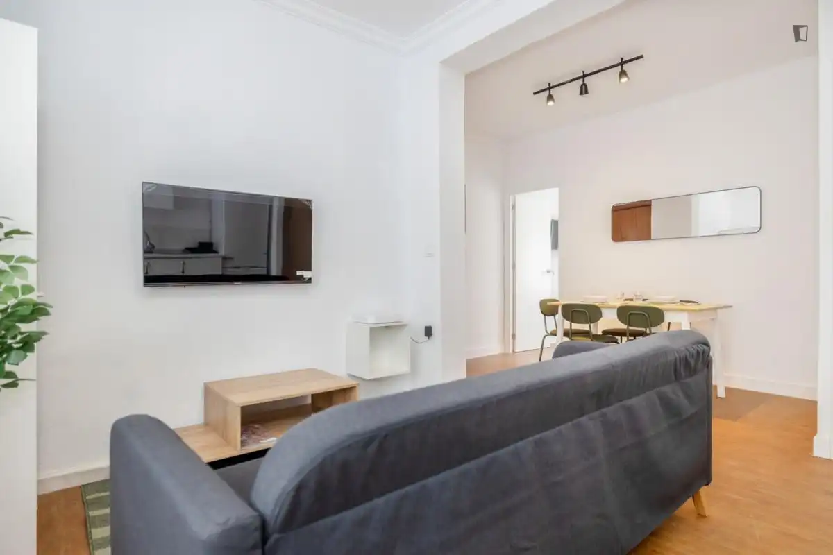 Sala d'estar de Apartament per a compartir en Jerez de la Frontera amb Moblat, Rentadora i Microones