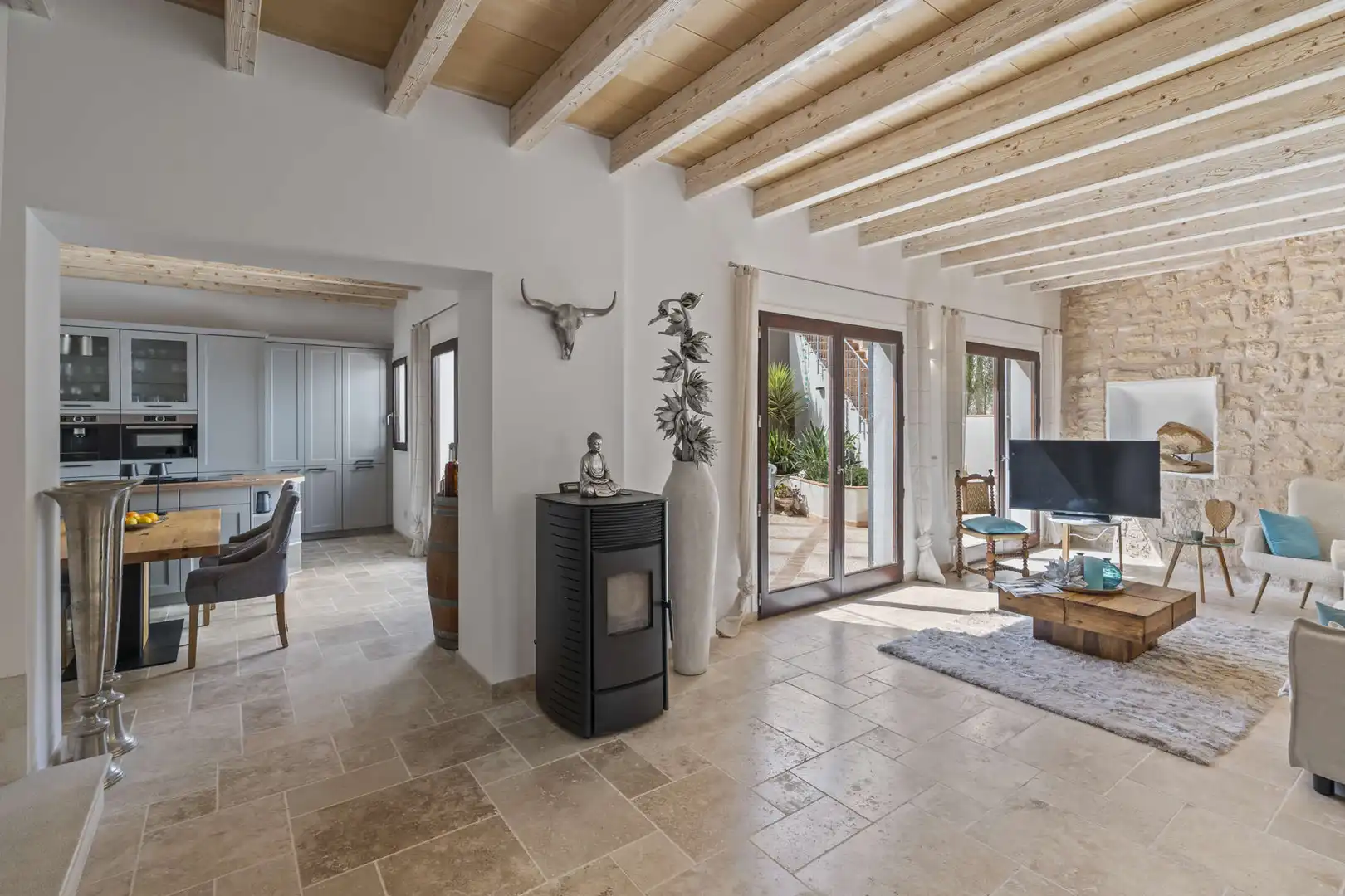 Sala de estar de Casa o chalet en venta en Capdepera con Aire acondicionado, Terraza y Amueblado