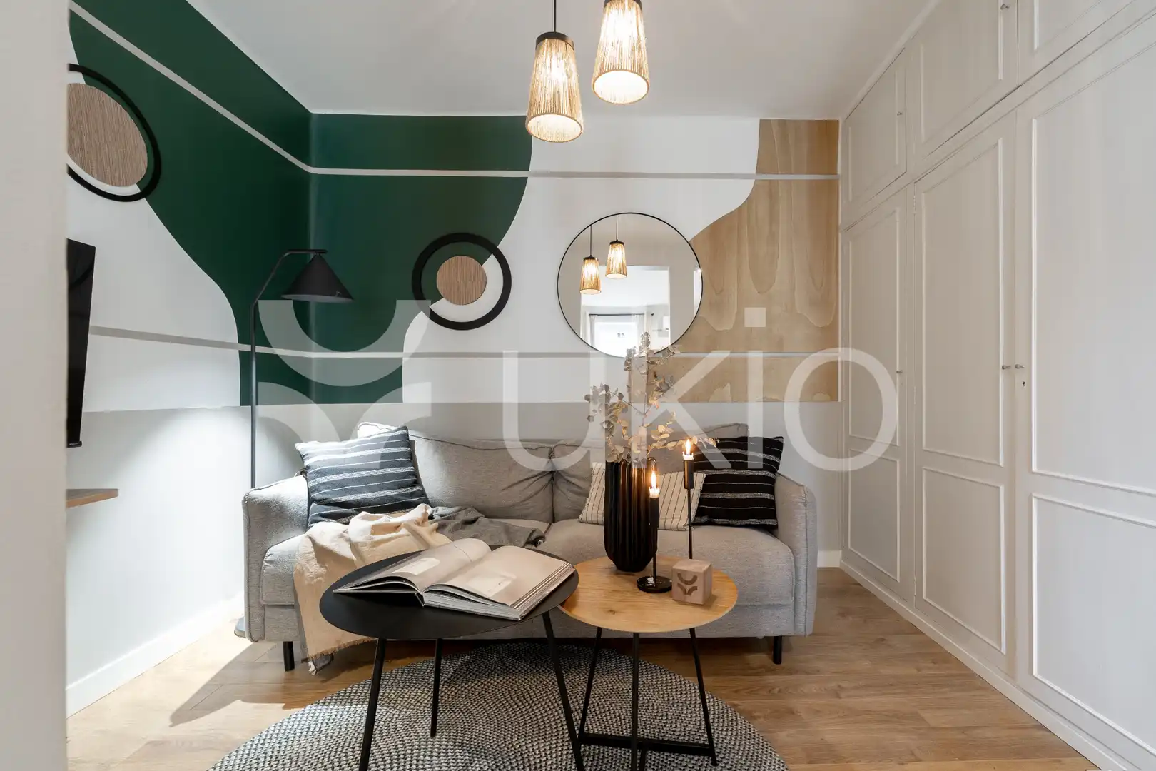Sala d'estar de Apartament de lloguer en Madrid amb Aire condicionat, Calefacció i Moblat