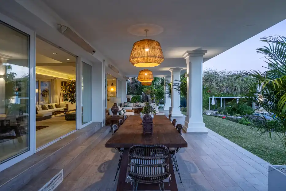 Terrassa de Casa o xalet de lloguer en Marbella amb Aire condicionat, Jardí privat i Terrassa
