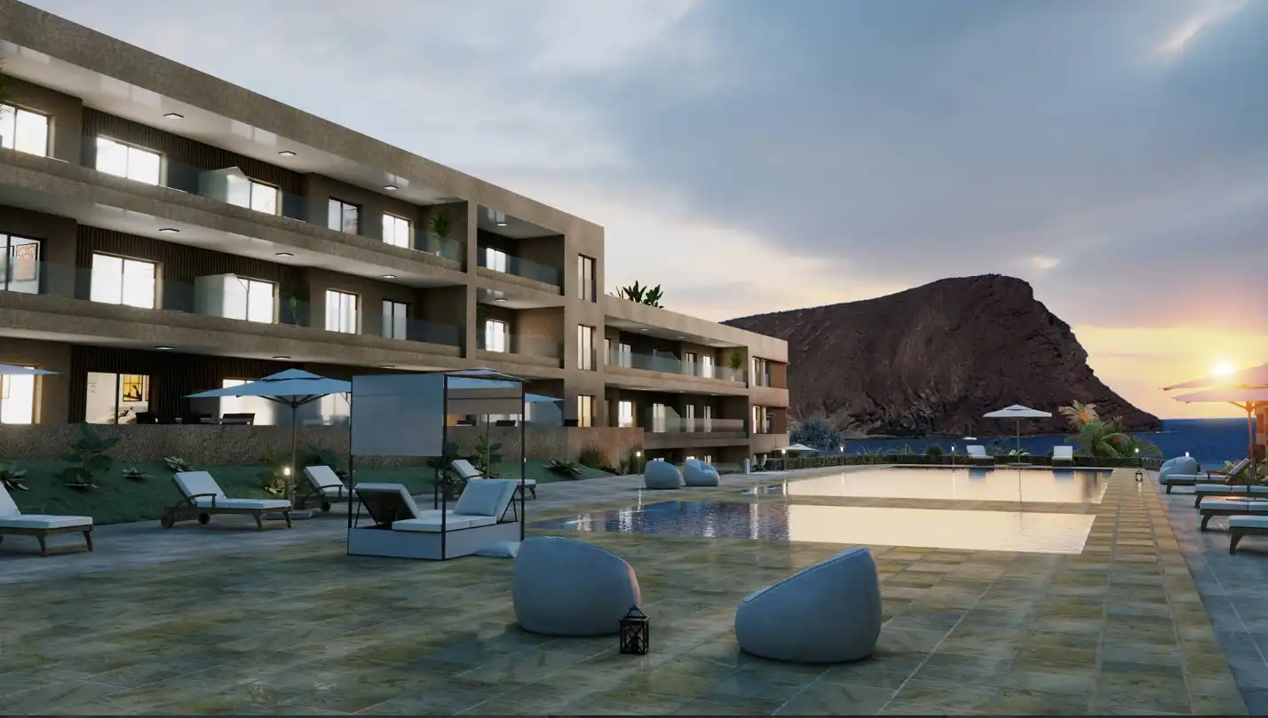 Terrasse von Wohnung zum Verkauf in Granadilla de Abona mit Klimaanlage, Privatgarten und Terrasse