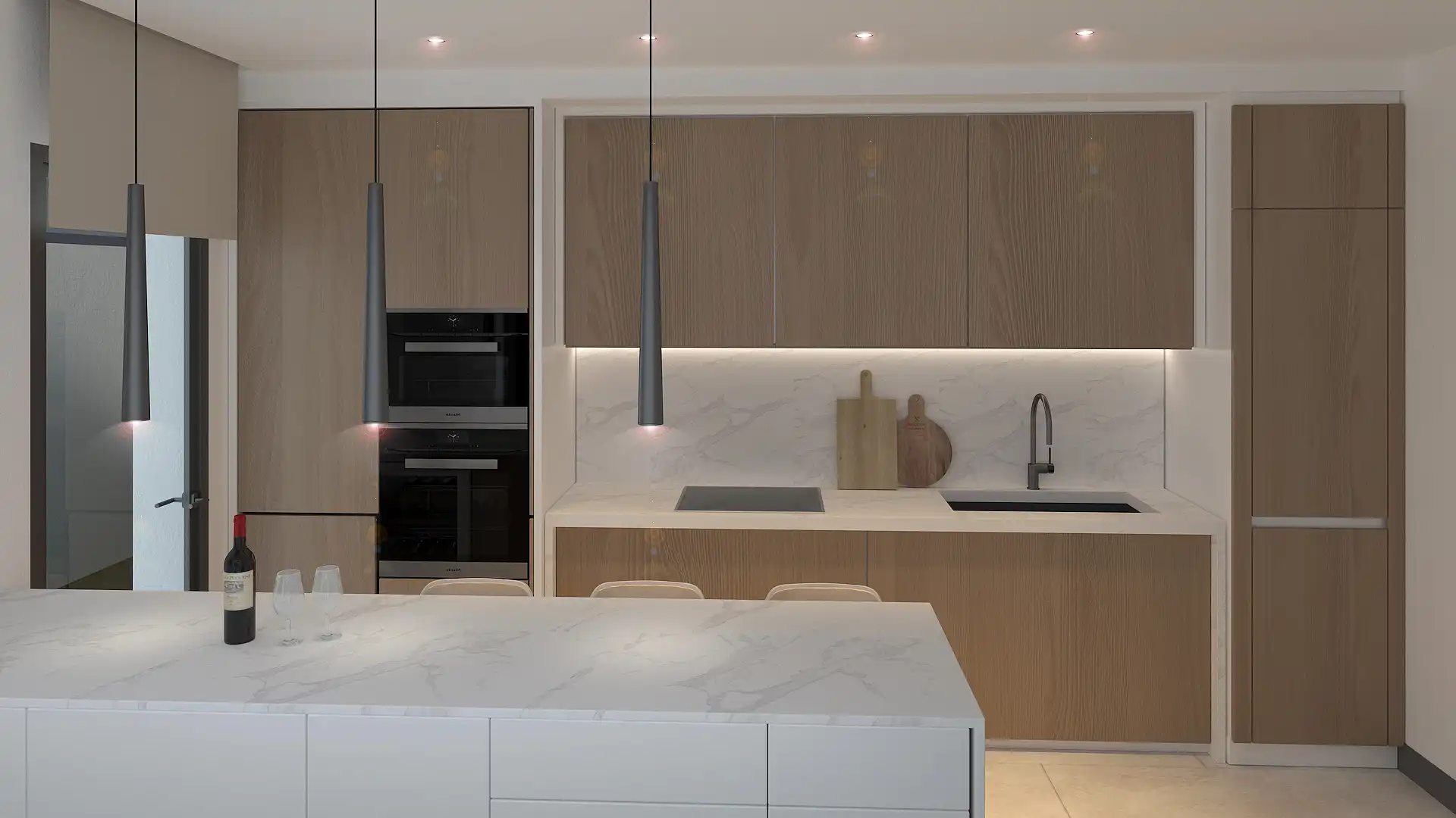 Cocina de Casa o chalet en venta en Nerja con Aire acondicionado, Calefacción y Jardín privado