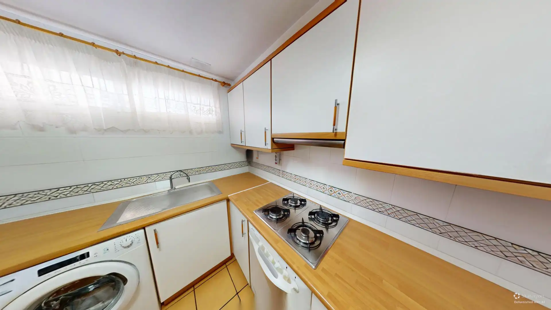 Cocina de Dúplex en venta en L'Alfàs del Pi con Aire acondicionado, Calefacción y Jardín privado